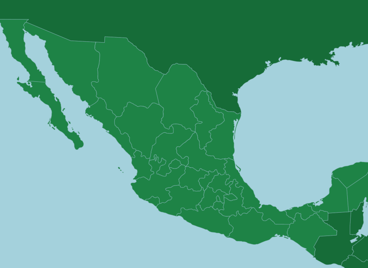 Mapa de cobertura AMOR en México